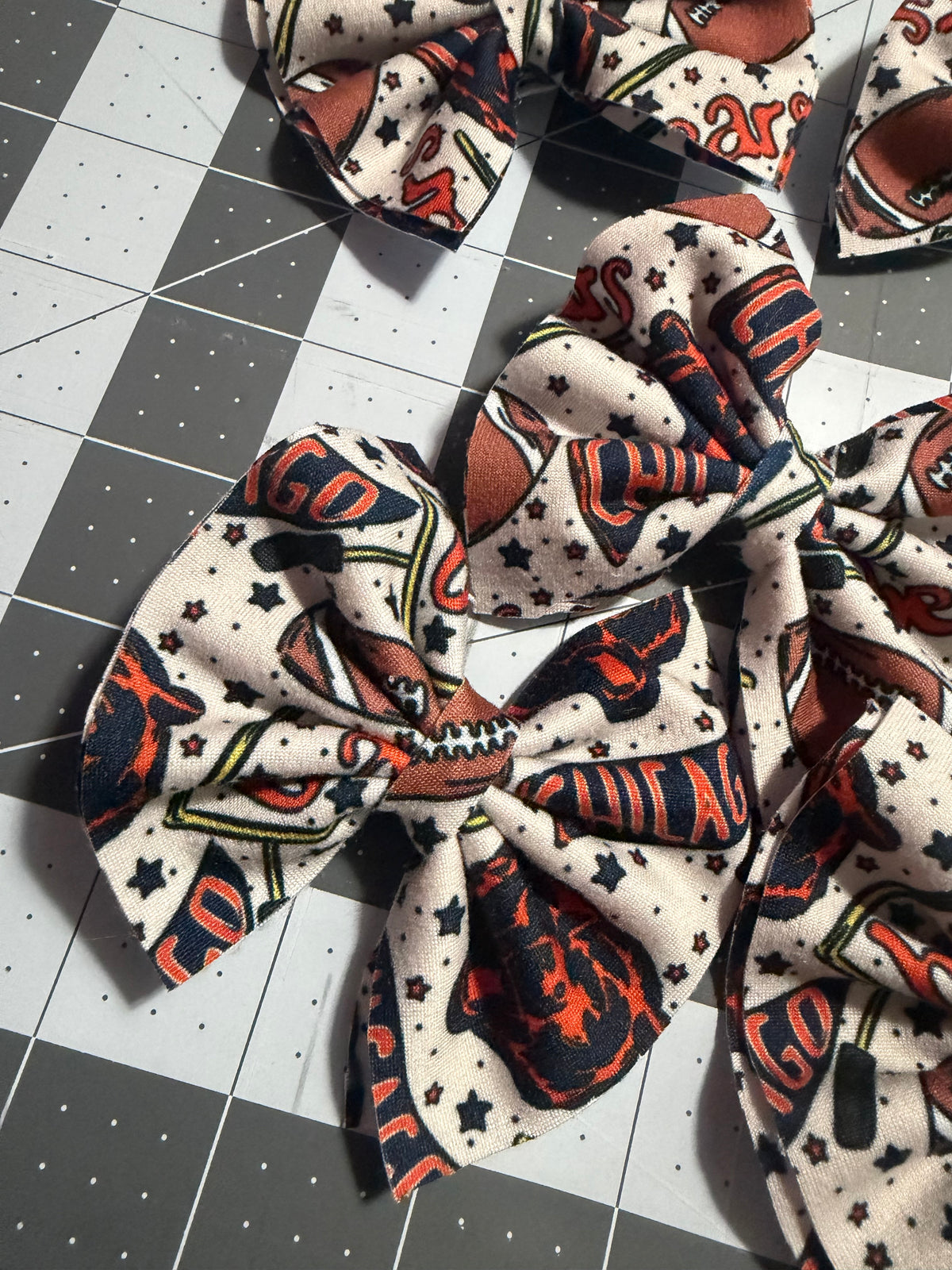 Bears Football Hair Bow