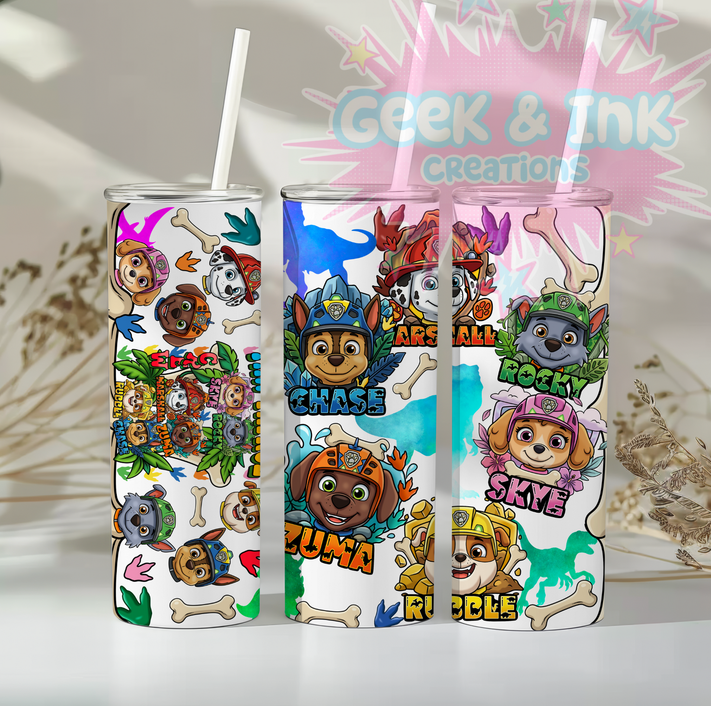 Puppy patrol 20oz tumblers