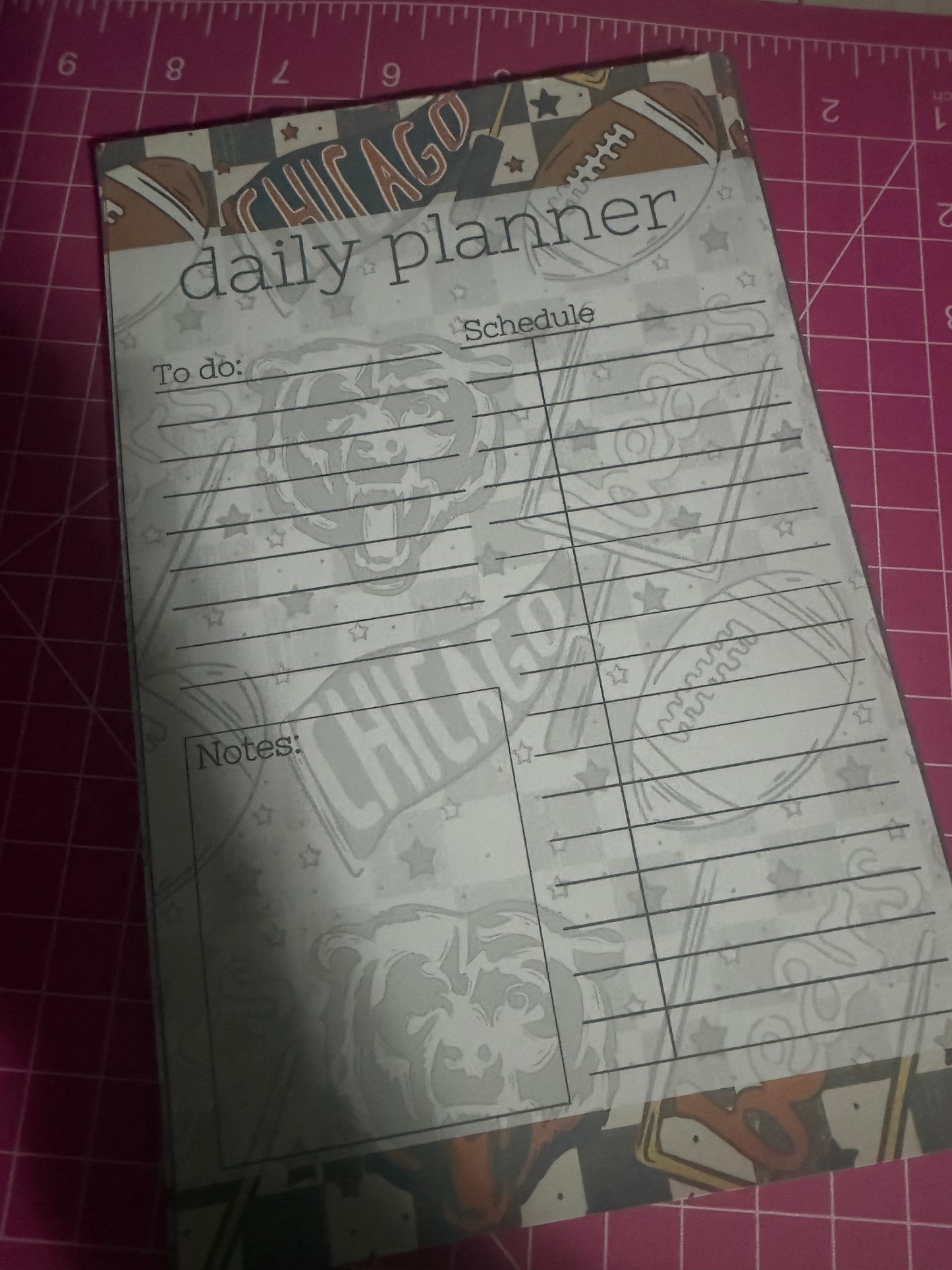 Sports themed 5x8 notepads