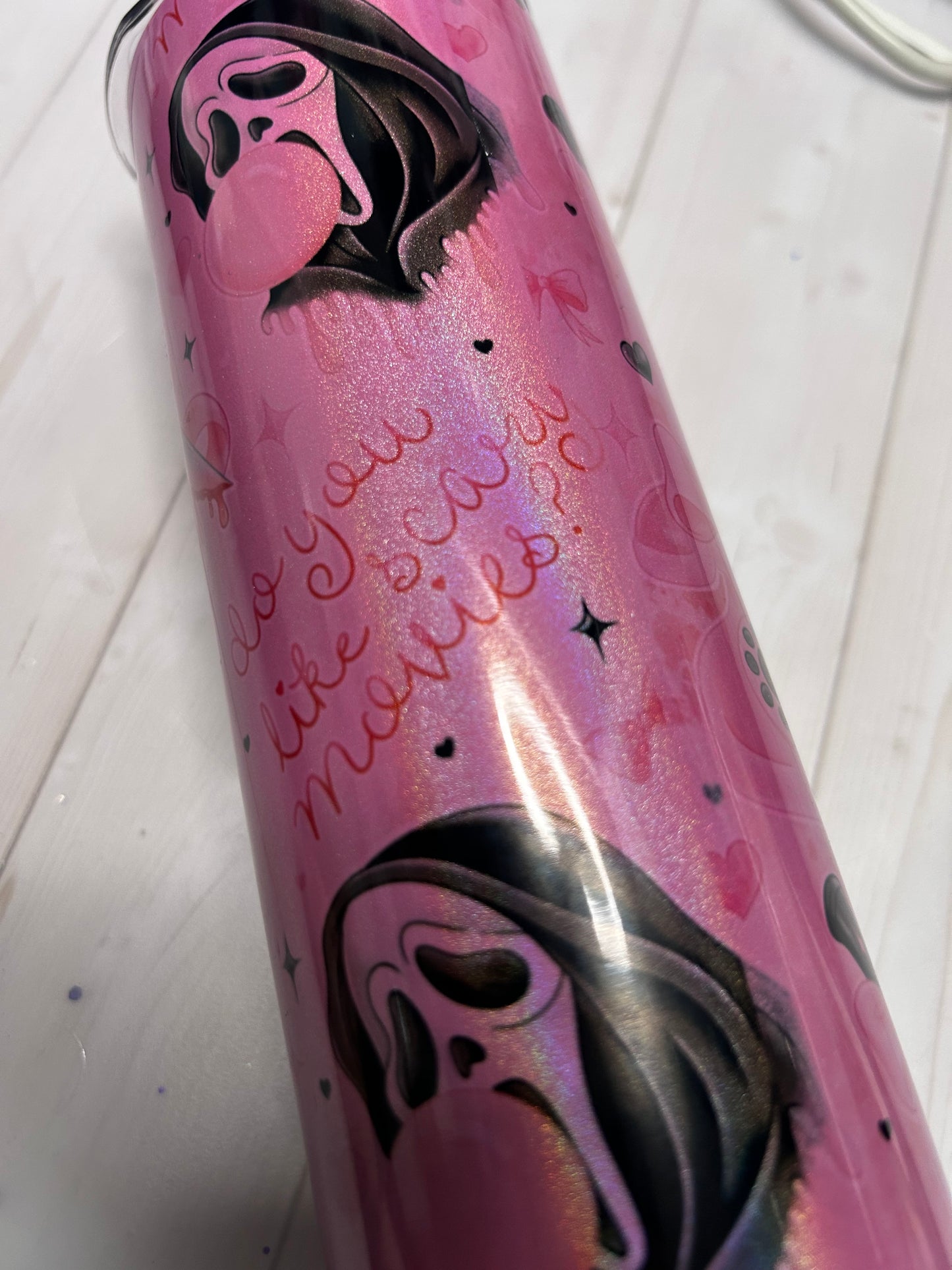GF pink holographic 20oz tumbler