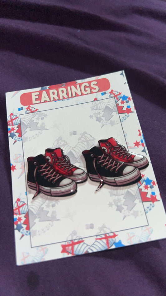 AJ converse stud earrings