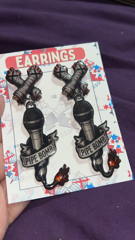 Punk Pipebomb earrings