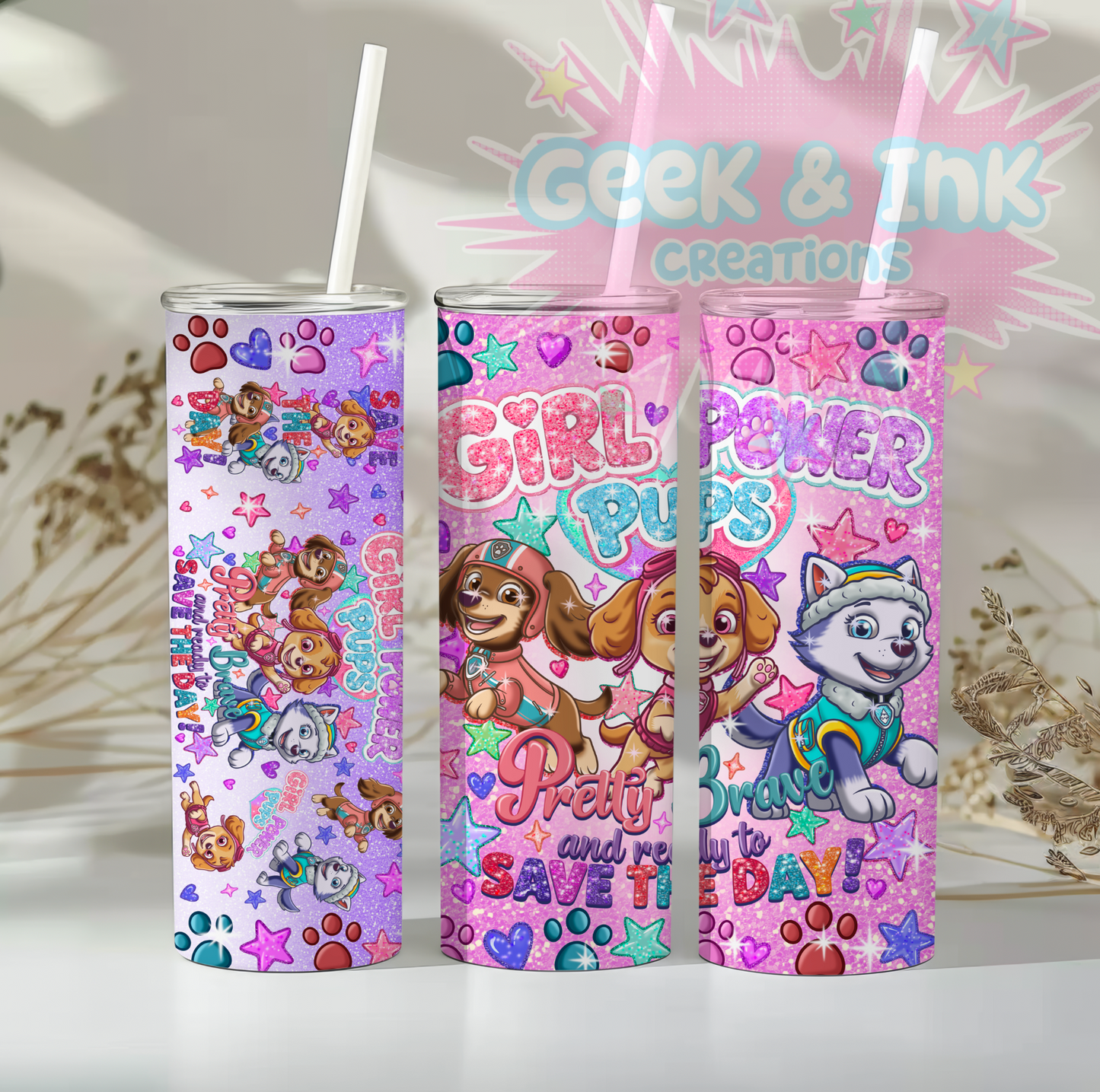 Puppy patrol 20oz tumblers