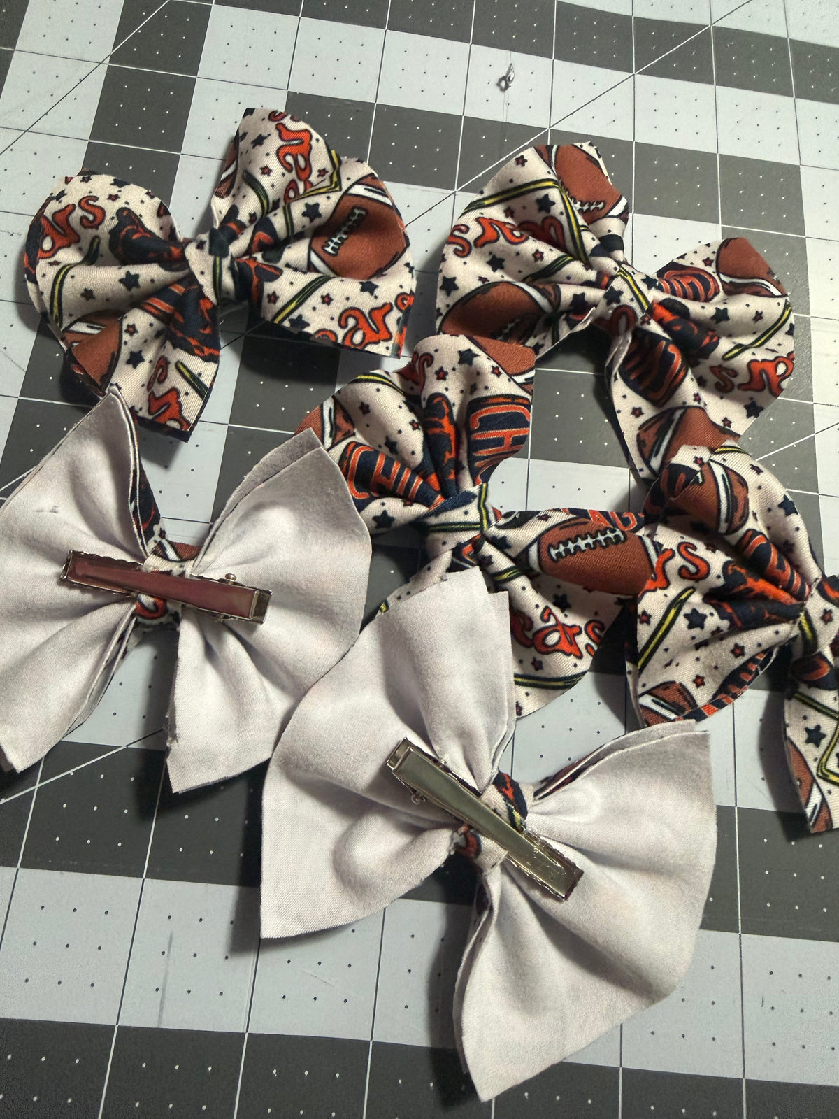 Bears Football Hair Bow