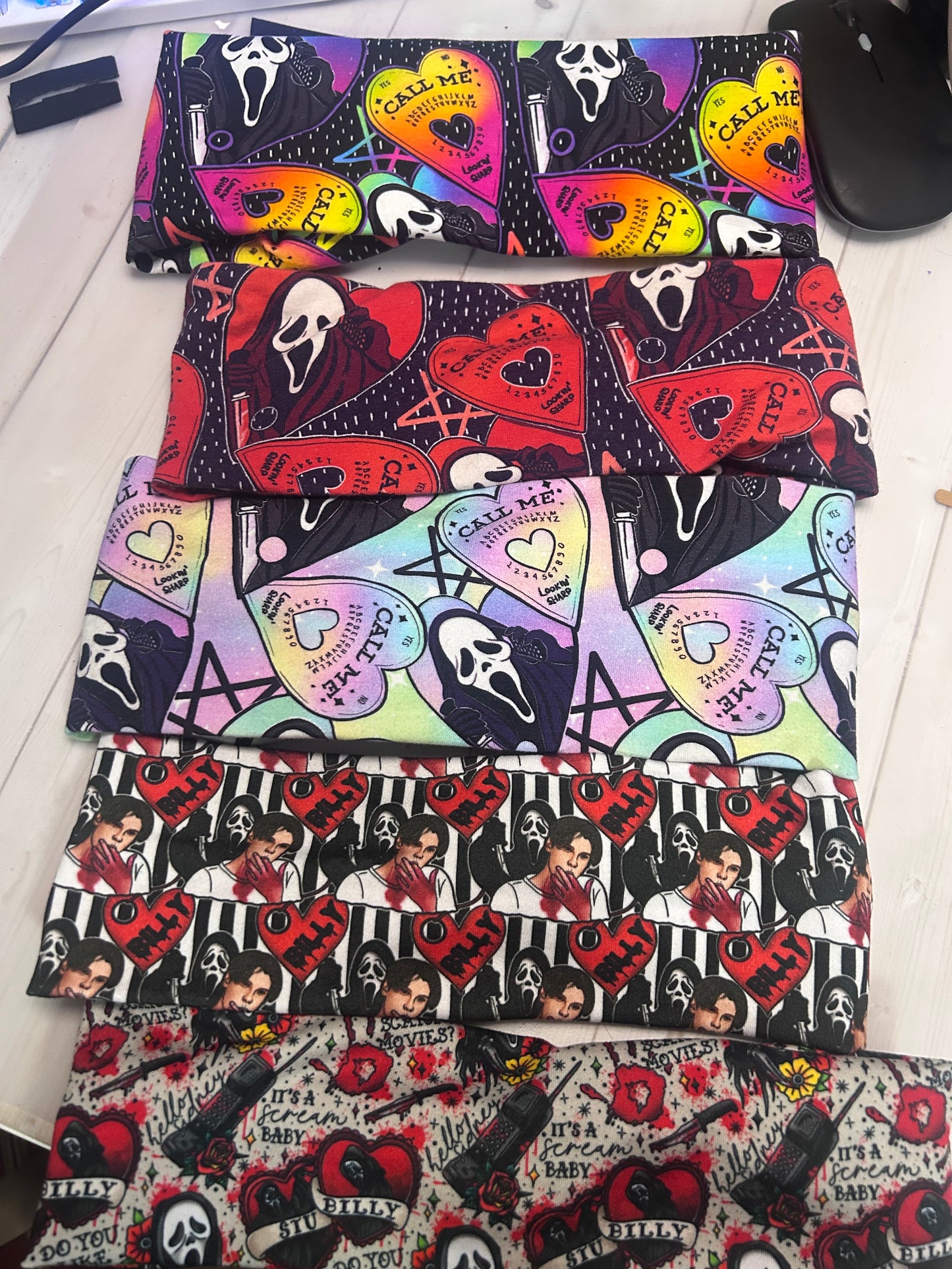 Scream horror stretchy headband