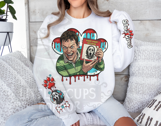 Stu’s Clues horror sweatshirt .