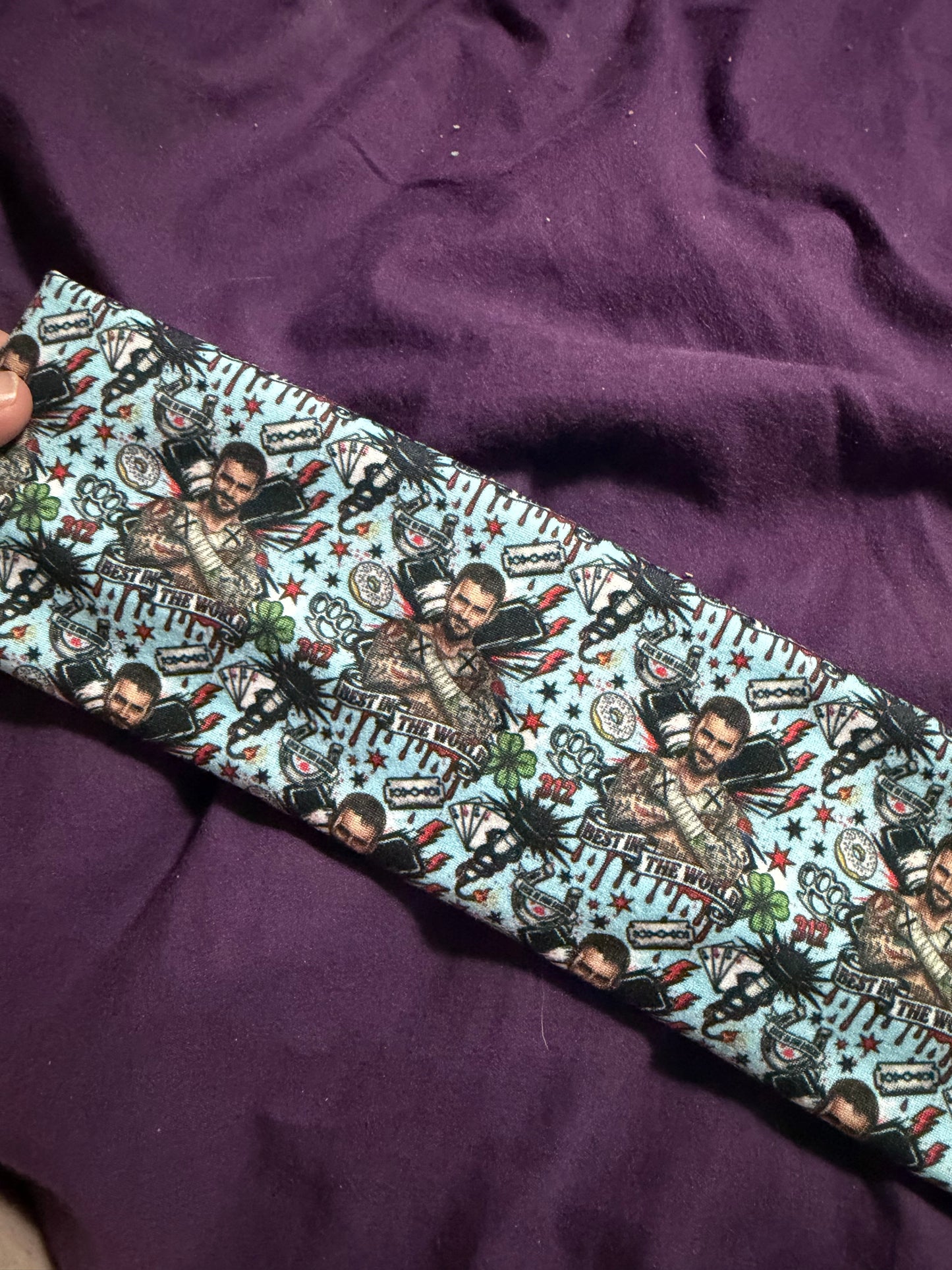 Blue Punk stretchy headbands