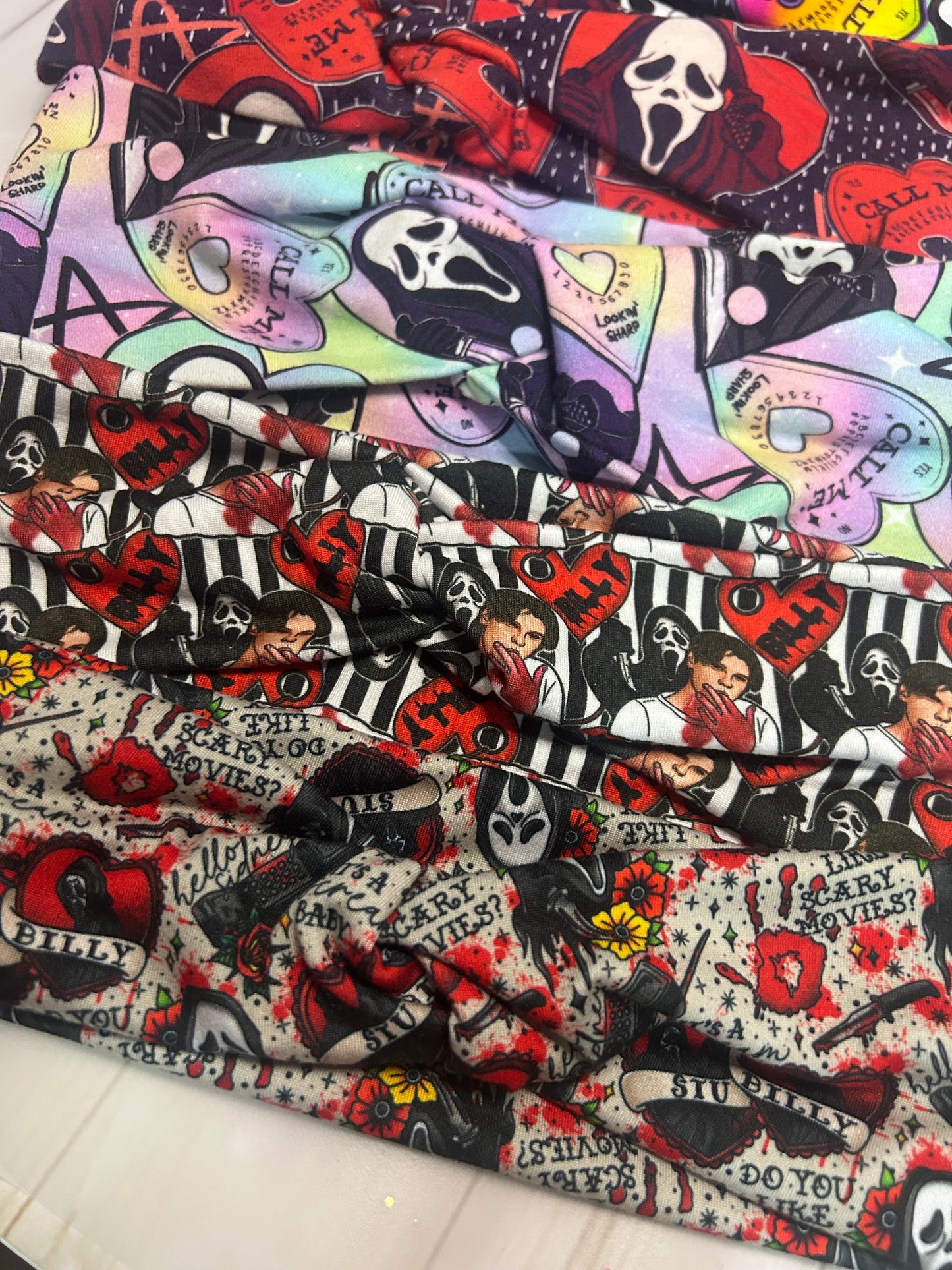 Scream horror stretchy headband