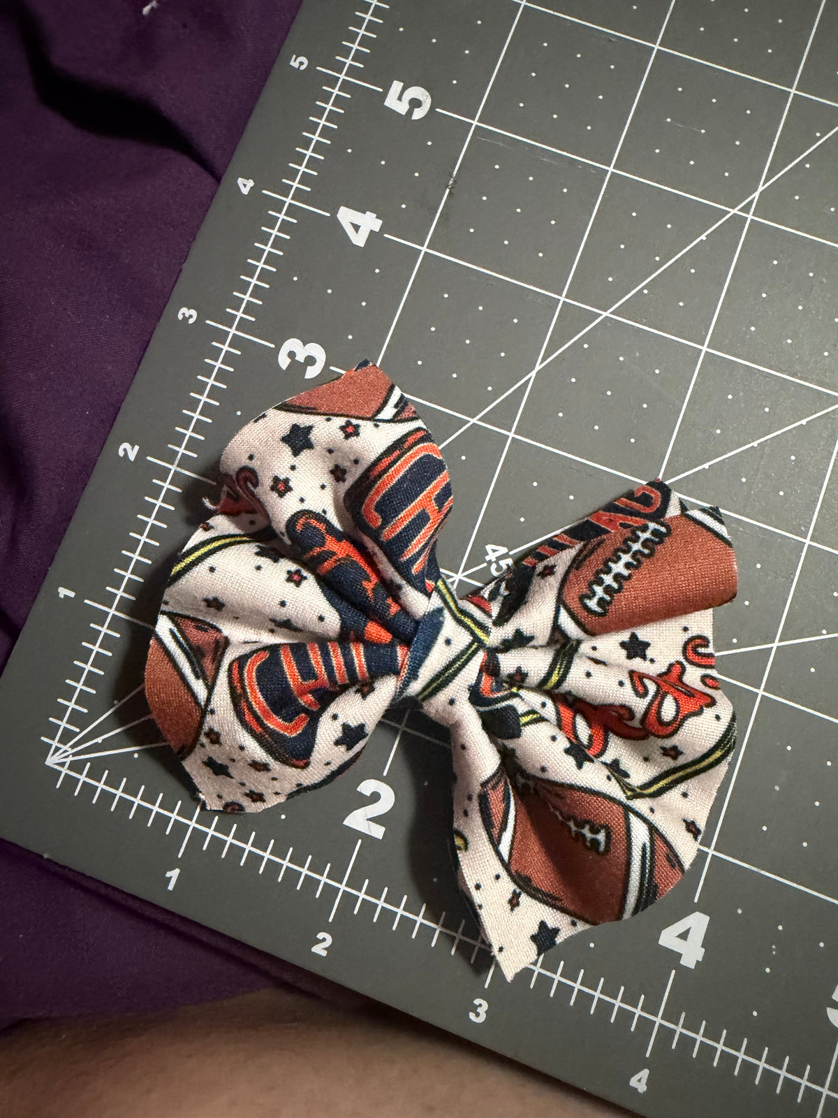 Bears Football Hair Bow