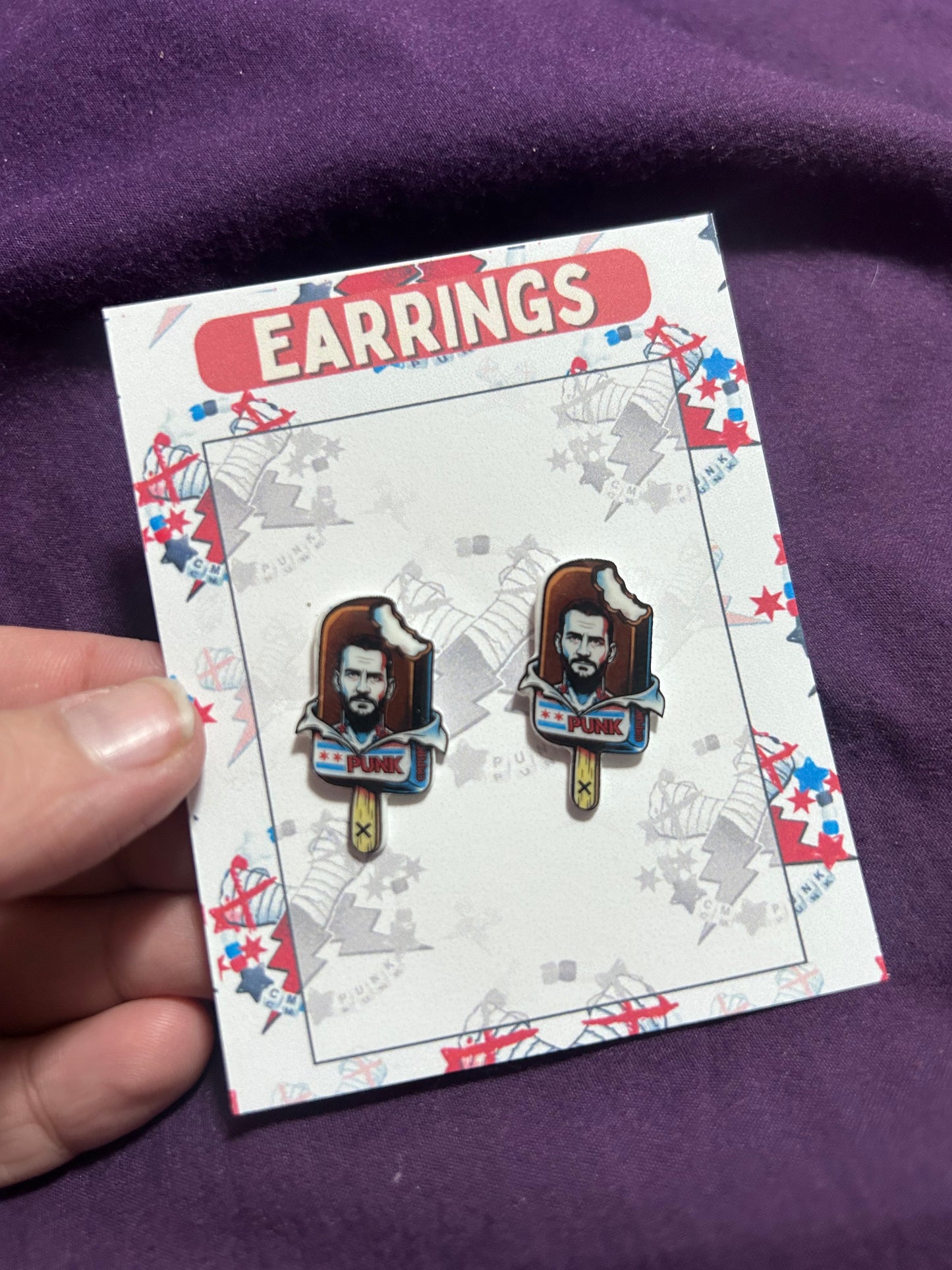 Punk Ice Cream stud earrings
