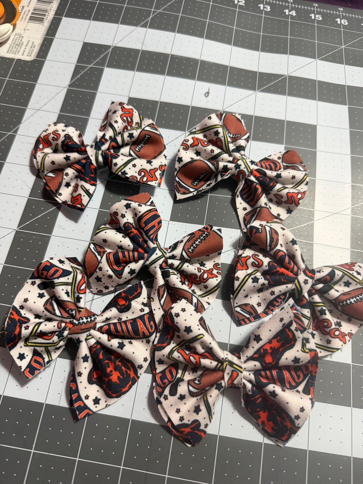 Bears Football Hair Bow