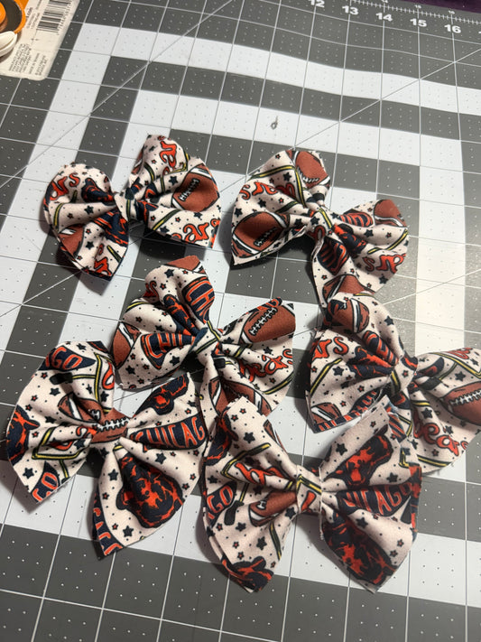 Bears Football Hair Bow