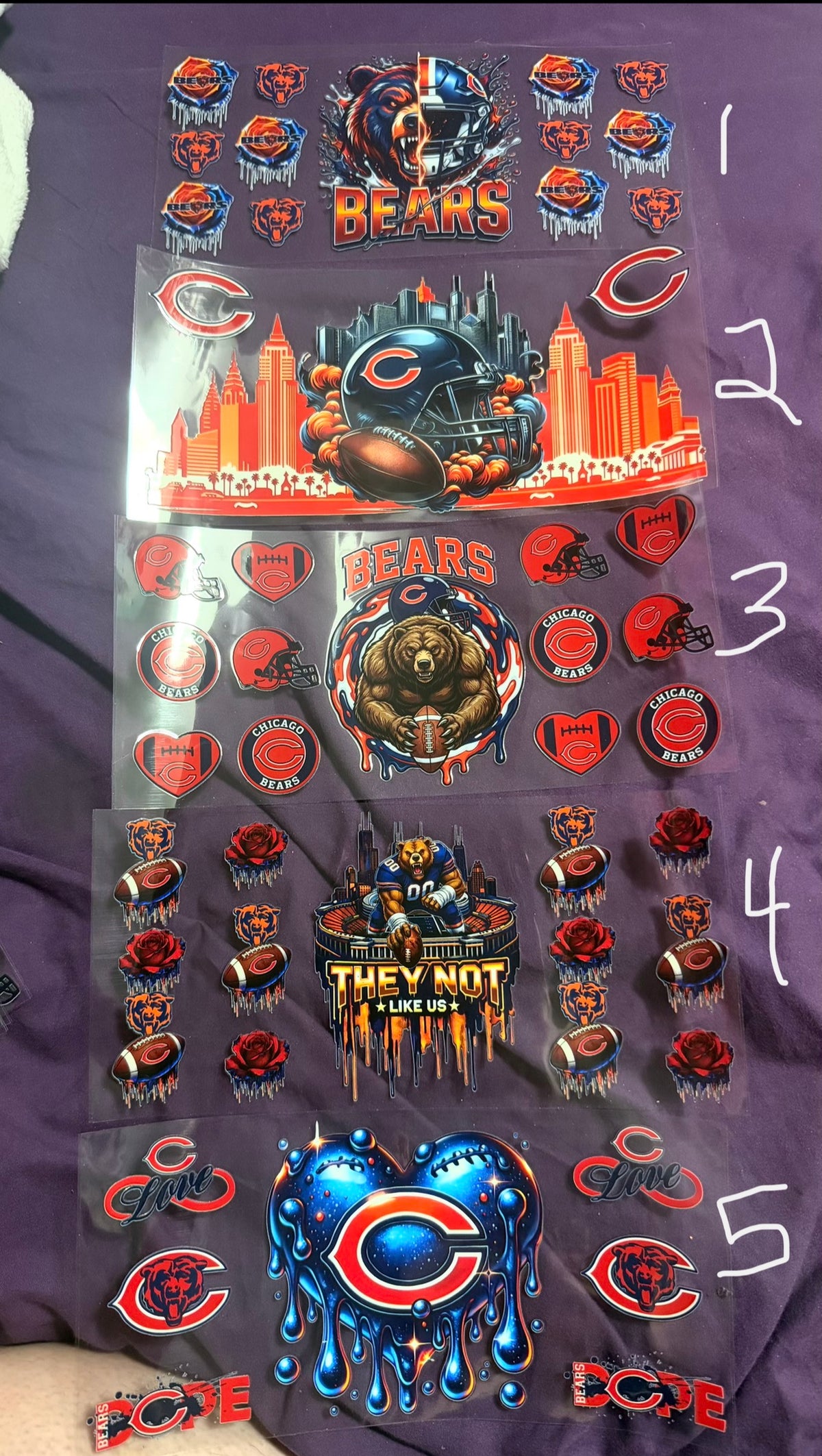 16oz glass tumbler football themed