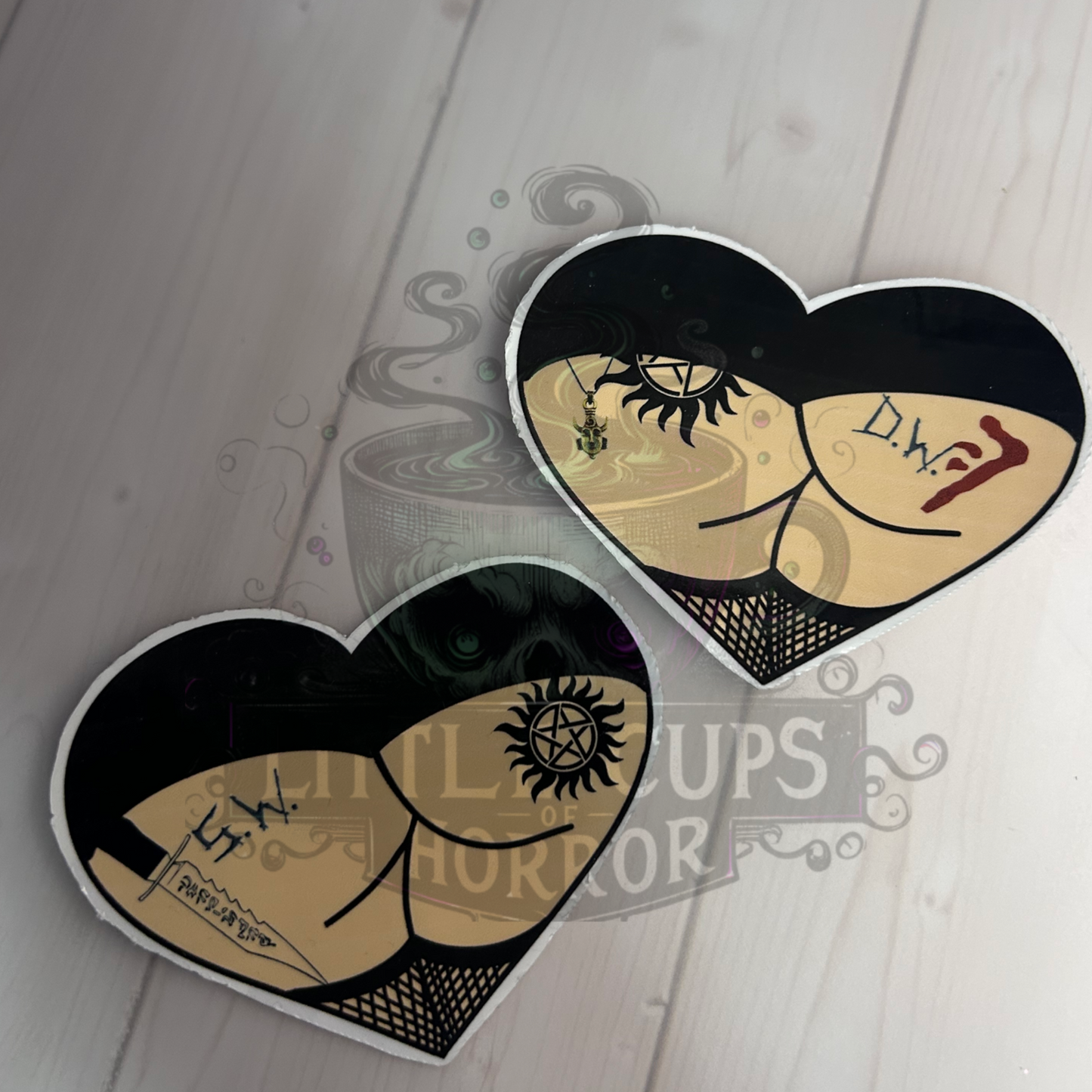 Spn Sam and Dean booty stickers