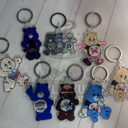 Wrestling Bear Keychains