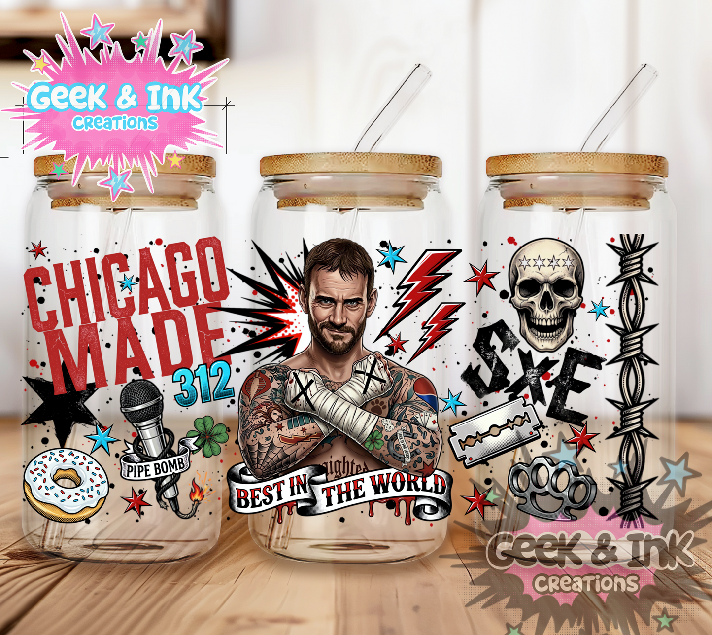Best in the world glass 16oz cup