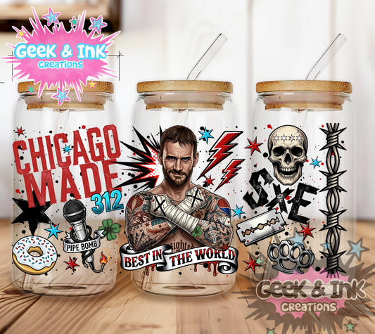Best in the world glass 16oz cup