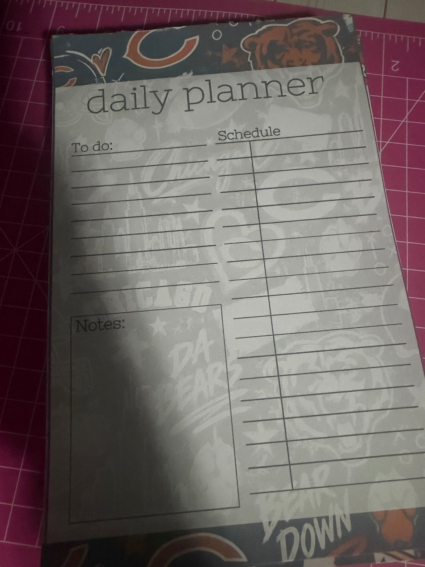Sports themed 5x8 notepads